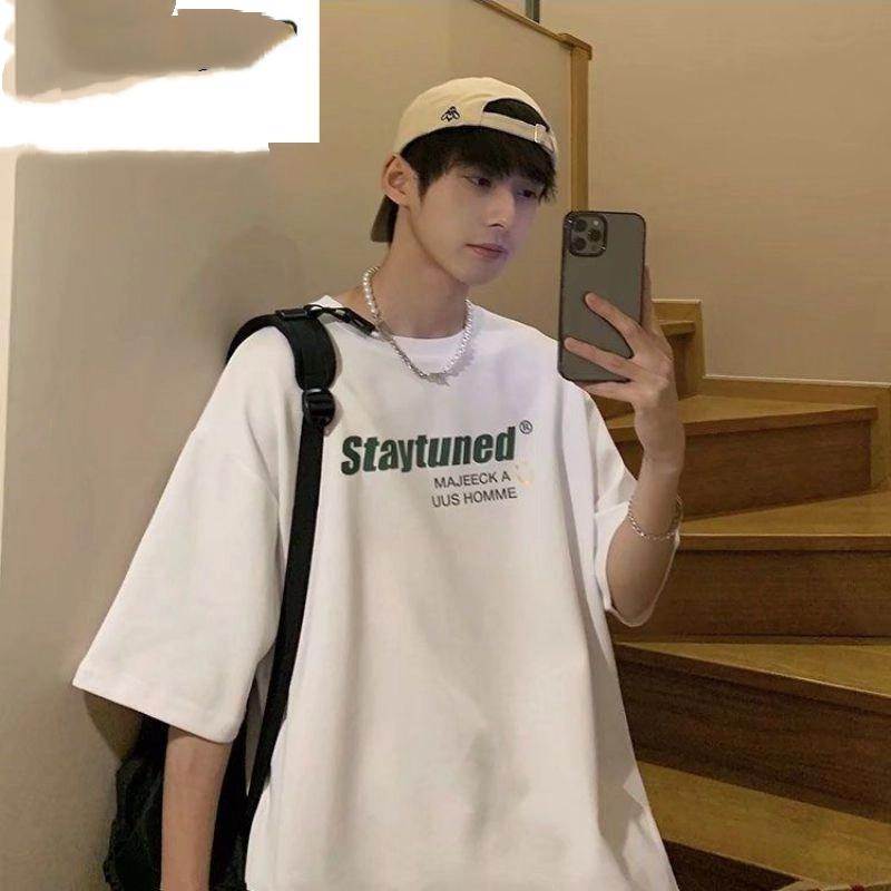 Летняя свободная футболка с коротким рукавом, топы с рукавом до локтя для мужчин, студенческий корейский стиль, рукава до локтя L белый
Летняя свободная футболка с коротким рукавом, топы с рукавом до локтя для мужчин, студенческий корейский стиль, рукава до локтя L белый