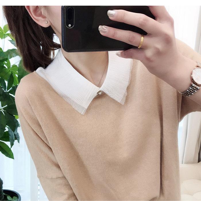 Поддельный воротник рубашка украшение Поддельный воротник орган плиссированный шифон женский лацкан без рукавов короткий поддельный воротник белый
Поддельный воротник рубашка украшение Поддельный воротник орган плиссированный шифон женский лацкан без рукавов короткий поддельный воротник белый