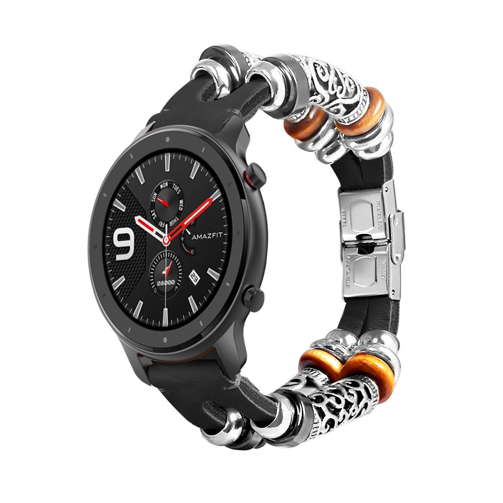 20mm Handmade Cowhide Leather Bead DIY Retro Watch Strap for Amazfit GTR 42mm etc. Black
20mm Handmade Cowhide Leather Bead DIY Retro Watch Strap for Amazfit GTR 42mm etc. Black