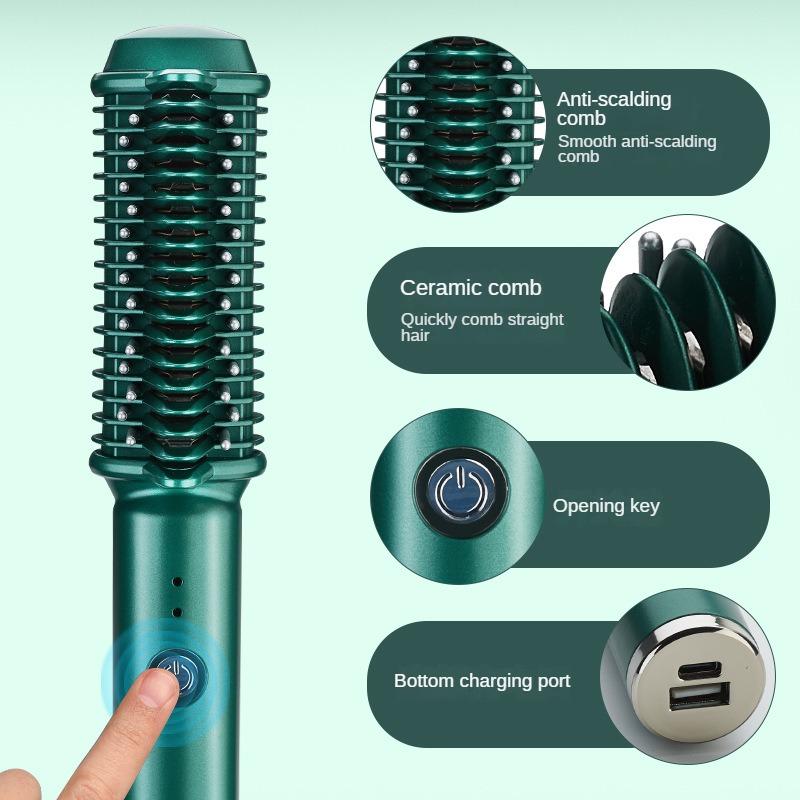 New Fashionable Straight Hair Comb and Curling Dual purpose Electric Curling Rod USB Charging Wireless
New Fashionable Straight Hair Comb and Curling Dual purpose Electric Curling Rod USB Charging Wireless