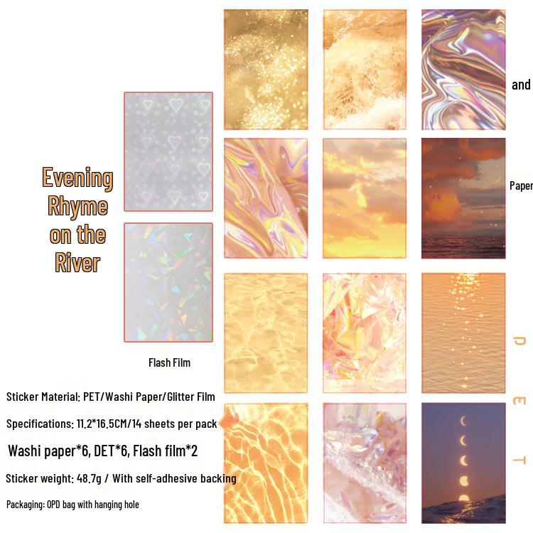 Yuxian Starry Sky INS Style Laser Texture Stickers for Journals and Collage
Yuxian Starry Sky INS Style Laser Texture Stickers for Journals and Collage