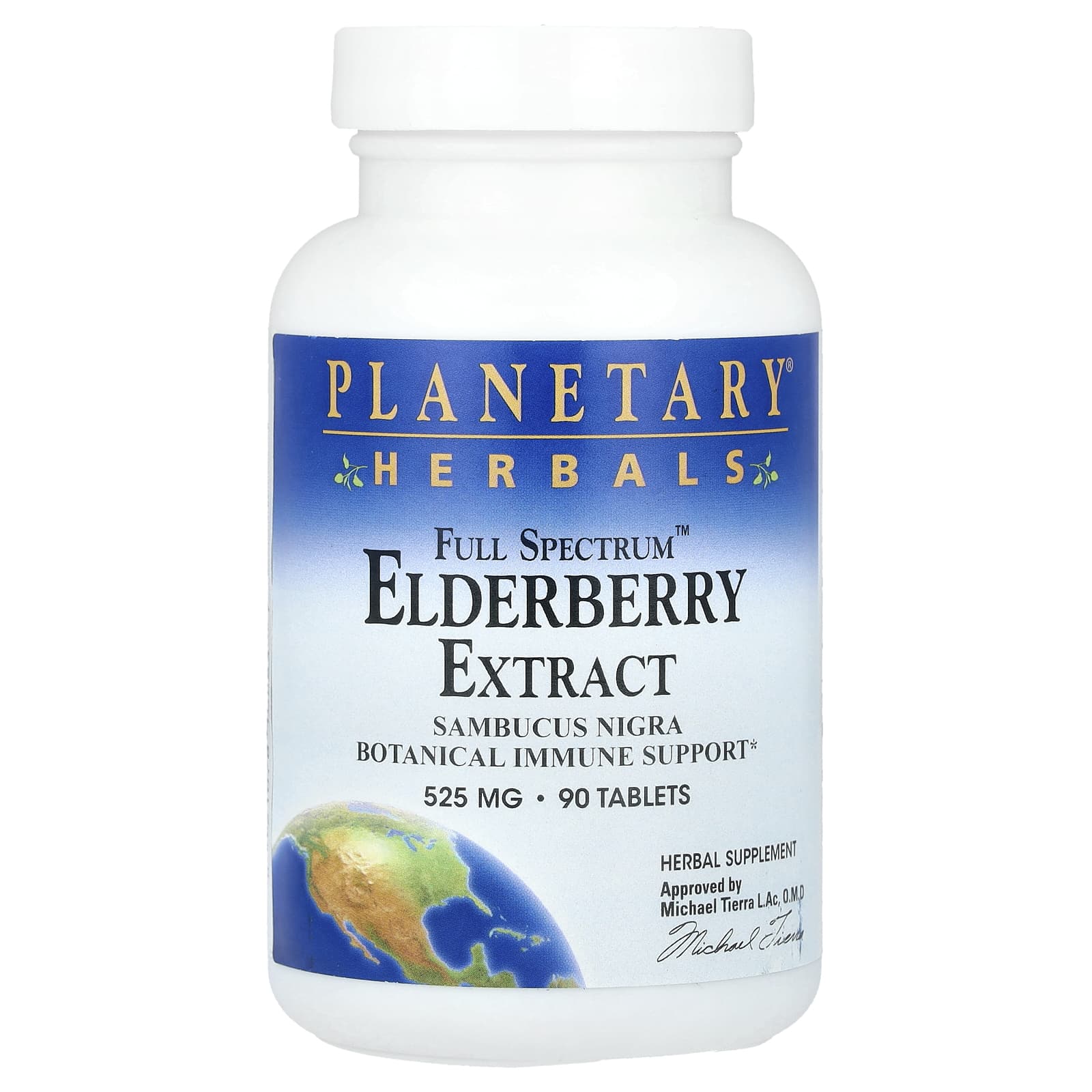 Planetary Herbals, Full Spectrum™ Elderberry Extract, 1,050 mg, 90 Tablets (525 mg per tablet)
Planetary Herbals, Full Spectrum™ Elderberry Extract, 1,050 mg, 90 Tablets (525 mg per tablet)