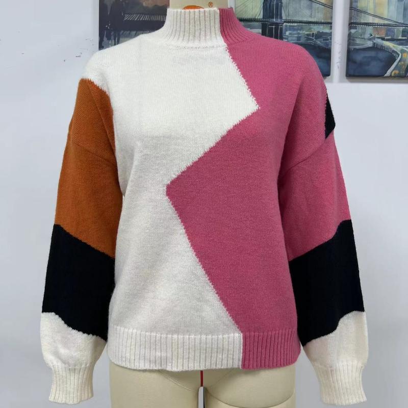 IHUASU Женский осенне-зимний свободный новый трикотажный свитер с цветными блоками XL розы красного
IHUASU Женский осенне-зимний свободный новый трикотажный свитер с цветными блоками XL розы красного