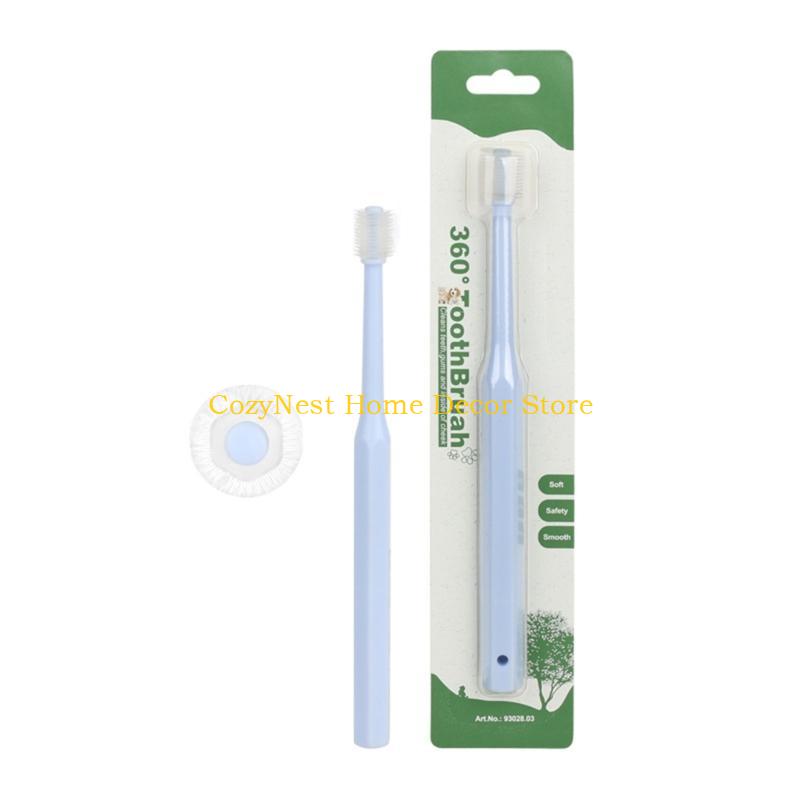 92MF Small Pet Toothbrush for Dog Cats Teeth Cleaning Tool 360 Degree Soft Bristle Dog Toothbrush for Dental Health Daily Use Hexagon синій
92MF Small Pet Toothbrush for Dog Cats Teeth Cleaning Tool 360 Degree Soft Bristle Dog Toothbrush for Dental Health Daily Use Hexagon синій