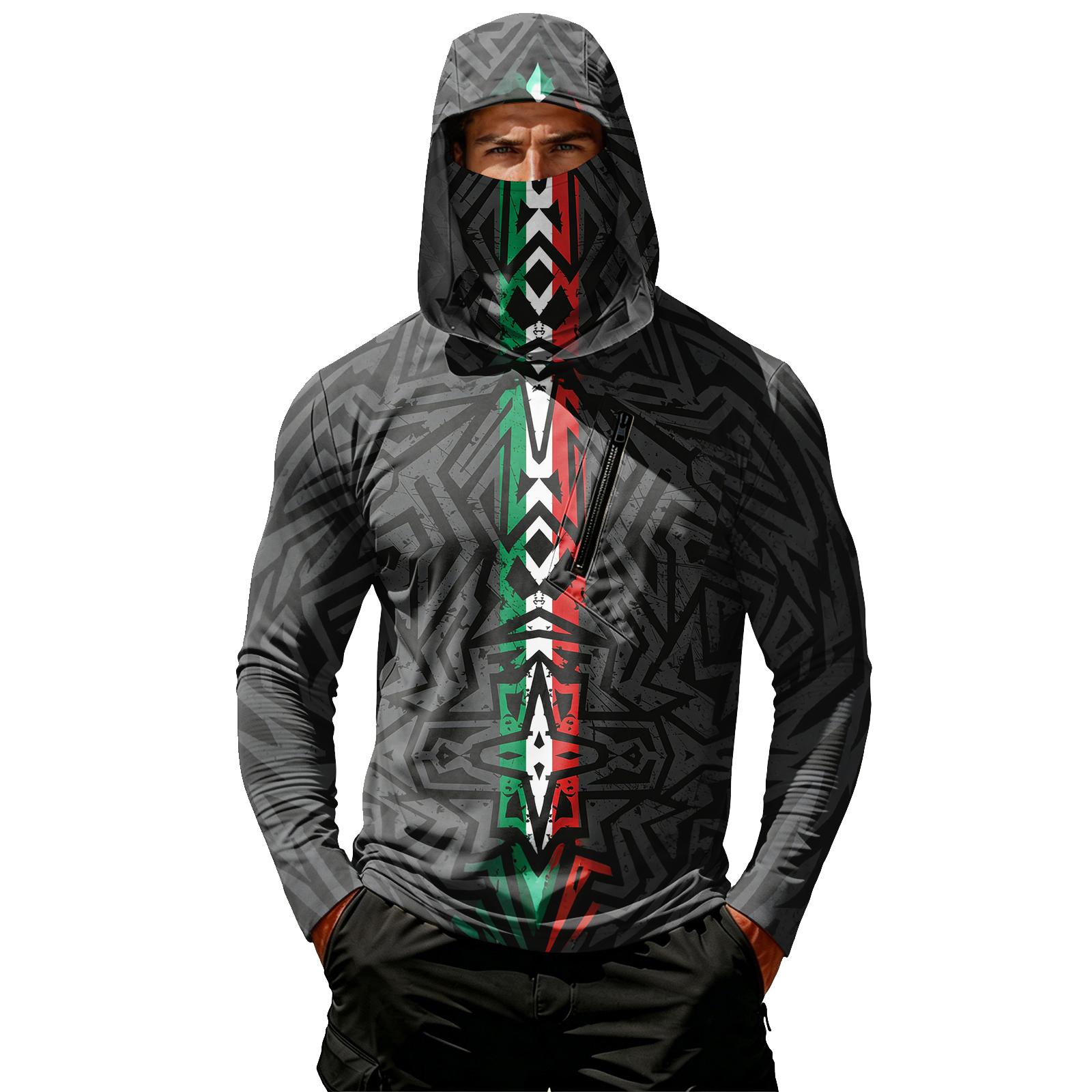 Men s Casual Geometric Print Hooded Long Sleeve Sun Top with Zipper Pocket for Outdoor Activities Lightweight Breathable Pullover Shirt XXXL зелёный
Men s Casual Geometric Print Hooded Long Sleeve Sun Top with Zipper Pocket for Outdoor Activities Lightweight Breathable Pullover Shirt XXXL зелёный