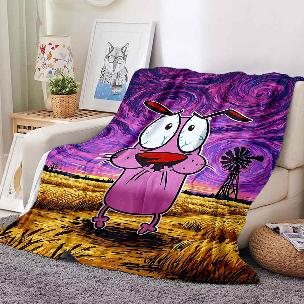 1pc Courage the Cowardly Dog Flannel Throw Blanket - HD Printed Lightweight Soft Warm All-Season Blanket for Sofa, Bed, Travel033 130cmx150cm
1pc Courage the Cowardly Dog Flannel Throw Blanket - HD Printed Lightweight Soft Warm All-Season Blanket for Sofa, Bed, Travel033 130cmx150cm