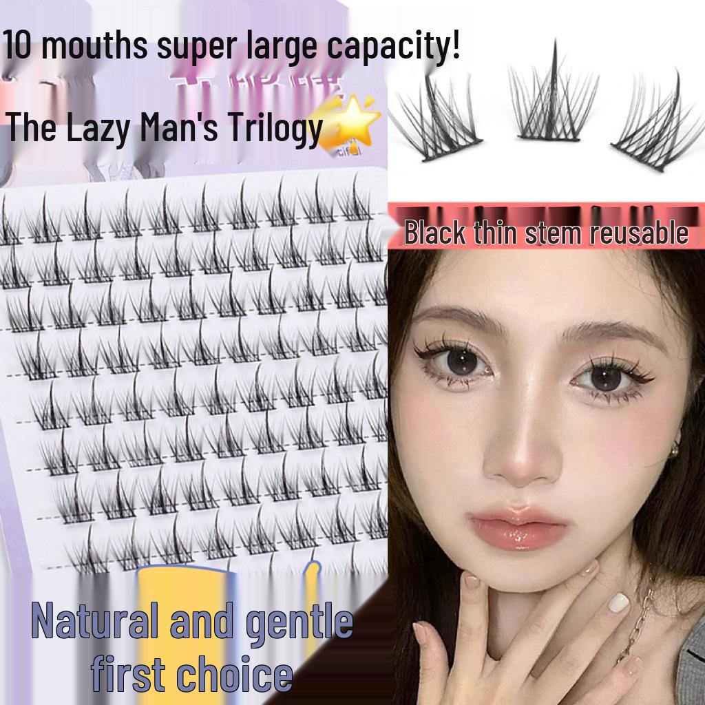 10-Row Large Capacity Self-Adhesive False Eyelashes: Natural Look for Beginners, Segmented Devil Barbie Comic Style
10-Row Large Capacity Self-Adhesive False Eyelashes: Natural Look for Beginners, Segmented Devil Barbie Comic Style