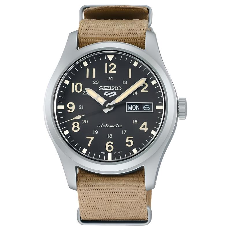 SEIKO 5 Sports Series Waterproof 100 Meters Fashion Style Automatic/Manual Mechanical Movement Nylon Strap 39.4mm Men s Watch Black Dial SRPG35
SEIKO 5 Sports Series Waterproof 100 Meters Fashion Style Automatic/Manual Mechanical Movement Nylon Strap 39.4mm Men s Watch Black Dial SRPG35