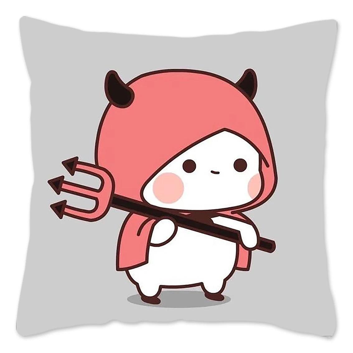 Кавайная наволочка с пандой, украшение для дома, полиэстеровая наволочка для диванной подушки, Bubu и Dudu, Housse De Coussin 16x16in 40x40cm
Кавайная наволочка с пандой, украшение для дома, полиэстеровая наволочка для диванной подушки, Bubu и Dudu, Housse De Coussin 16x16in 40x40cm