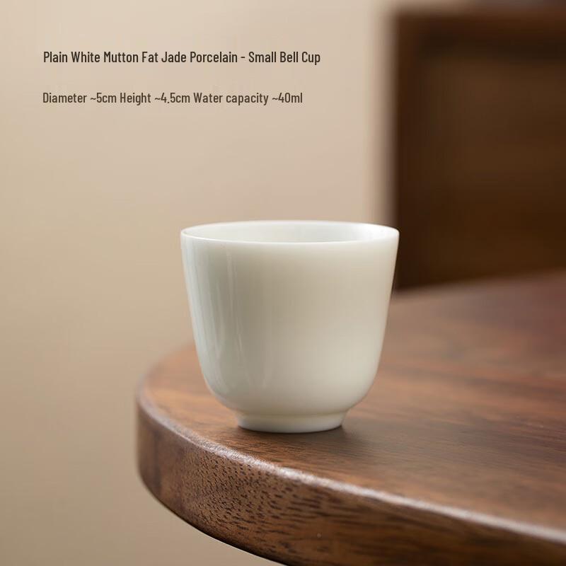 Mutton Fat Jade White Ceramic Teacup Set
Mutton Fat Jade White Ceramic Teacup Set