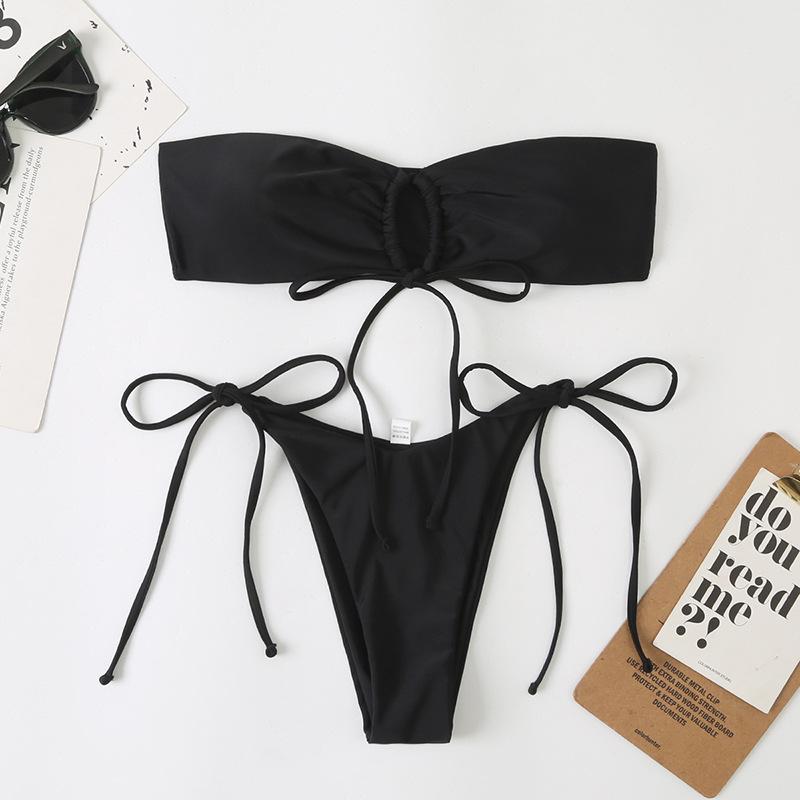 Double-Sided Bandeau Sexy Split Women s Bikini - New Style Beach Swimwear Swimsuit Large чорний
Double-Sided Bandeau Sexy Split Women s Bikini - New Style Beach Swimwear Swimsuit Large чорний