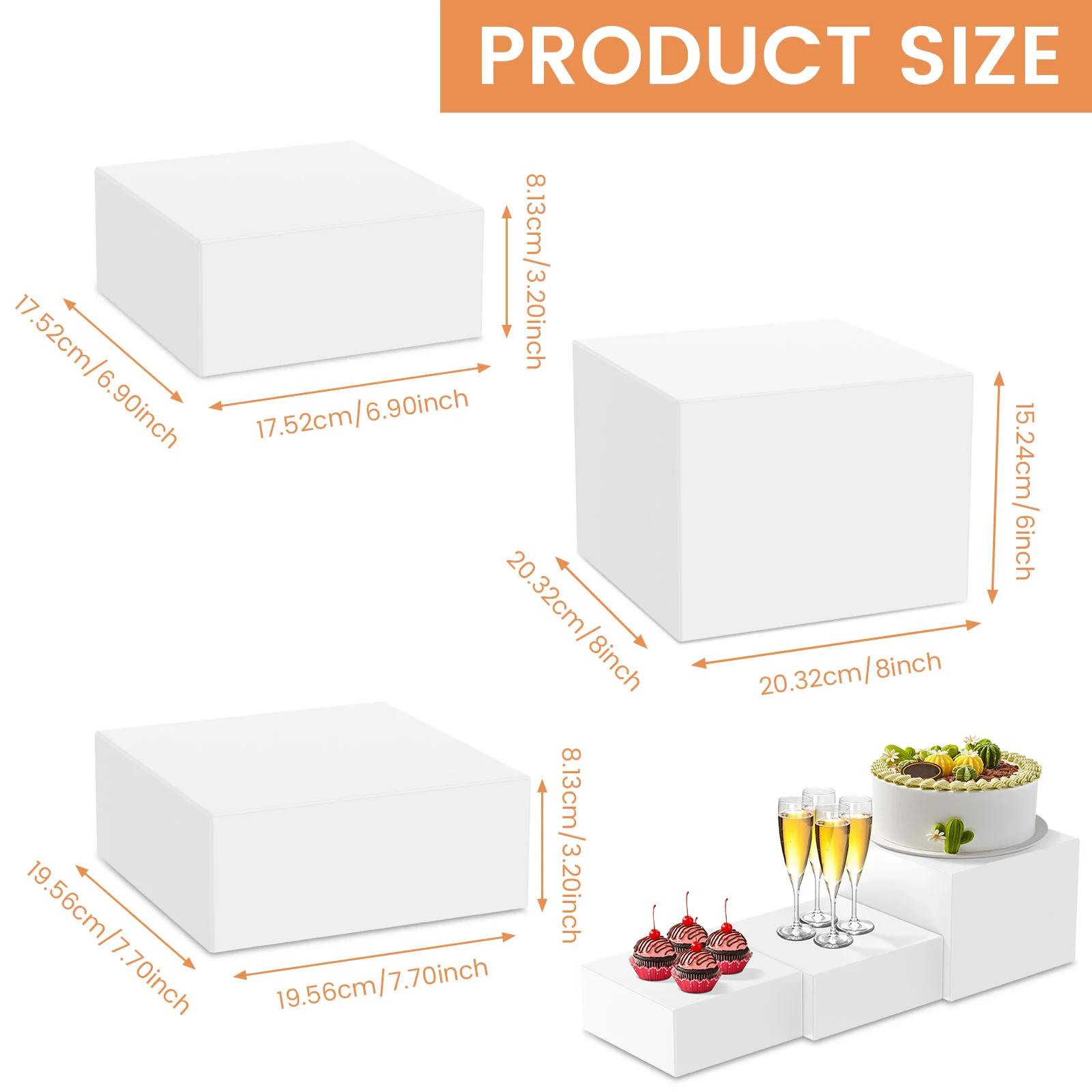 3/6Pcs Acrylic Buffet Risers Stackable Cake Stand with White Box Cupcake Holder Dessert Food Display Stand for Parties Weddings
3/6Pcs Acrylic Buffet Risers Stackable Cake Stand with White Box Cupcake Holder Dessert Food Display Stand for Parties Weddings