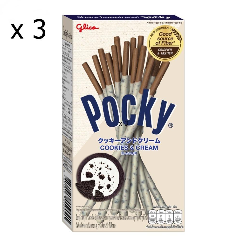 3 коробки Glico COOKIES & CREAM POCKY Японські палички для бісквіту, закуски 3 x Pack білий
3 коробки Glico COOKIES & CREAM POCKY Японські палички для бісквіту, закуски 3 x Pack білий