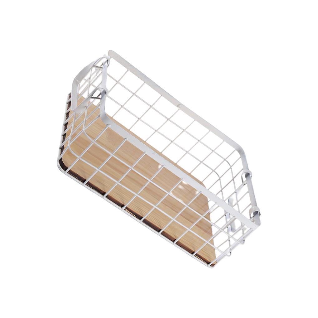 Wire Basket Grid Desktop Finishing Storage Baskets All-Purpose with Handles Shelf Kitchen Organizer Corner Frame s/32*22*11cm
Wire Basket Grid Desktop Finishing Storage Baskets All-Purpose with Handles Shelf Kitchen Organizer Corner Frame s/32*22*11cm