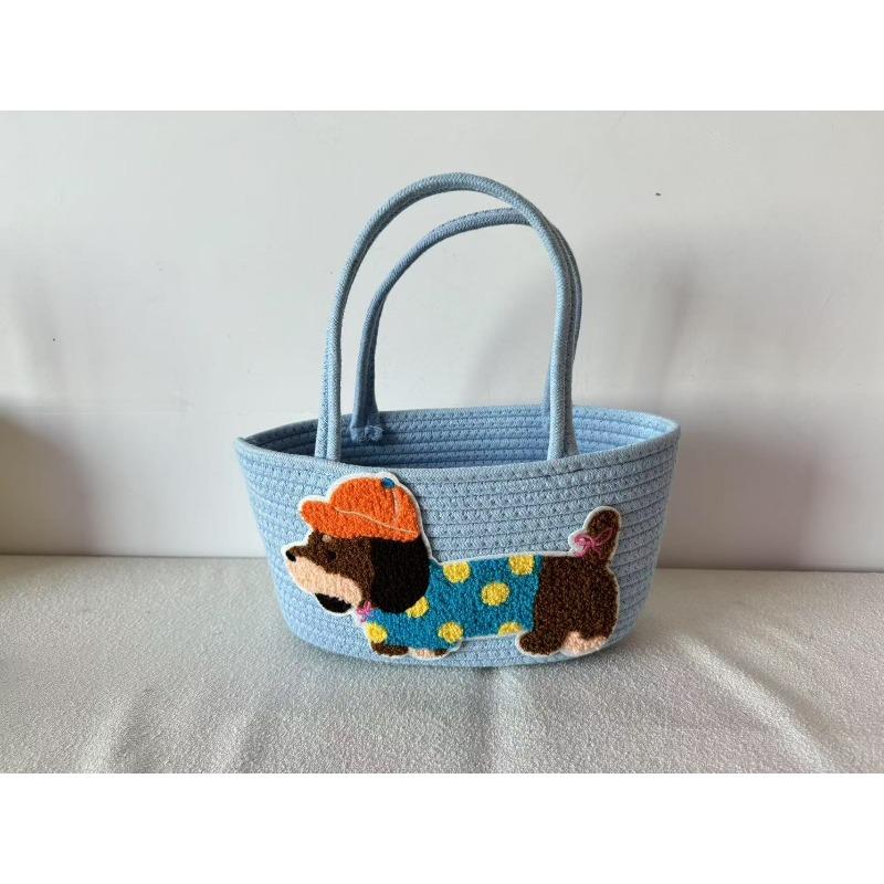 Dachshund handwoven bag daily commute sundries hand bag spring outing vacation travel hand bag picnic bag 27*13*16 синій
Dachshund handwoven bag daily commute sundries hand bag spring outing vacation travel hand bag picnic bag 27*13*16 синій