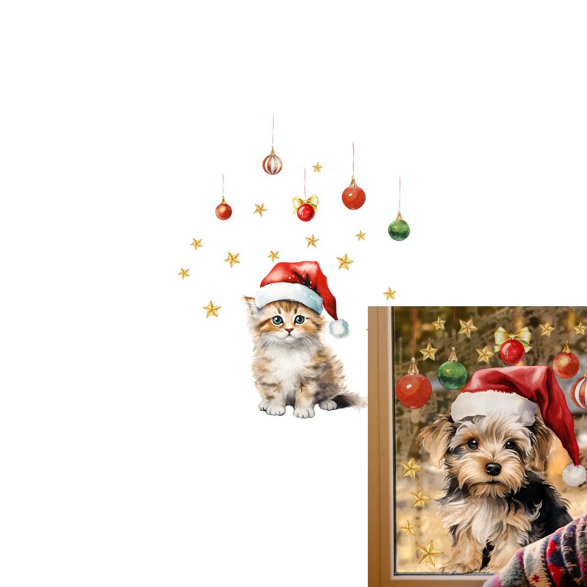 2 листа мультяшных животных, собак и кошек, наклейка на окно, рождественская наклейка, украшение для дома, настенная наклейка, двухсторонняя визуальная наклейка на окно, декор dog and cat
2 листа мультяшных животных, собак и кошек, наклейка на окно, рождественская наклейка, украшение для дома, настенная наклейка, двухсторонняя визуальная наклейка на окно, декор dog and cat