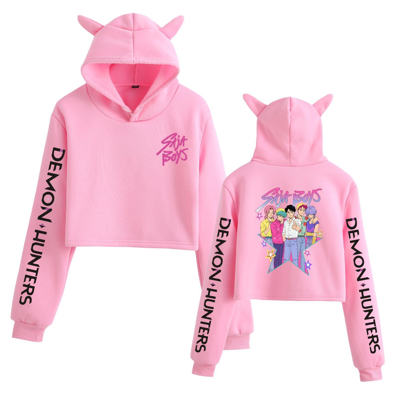 NEW Women s Long Sleeve Crop Top Hoodie KPop Demon Hunters Printed Hoody with Cute Cat Ear XS розовый
NEW Women s Long Sleeve Crop Top Hoodie KPop Demon Hunters Printed Hoody with Cute Cat Ear XS розовый