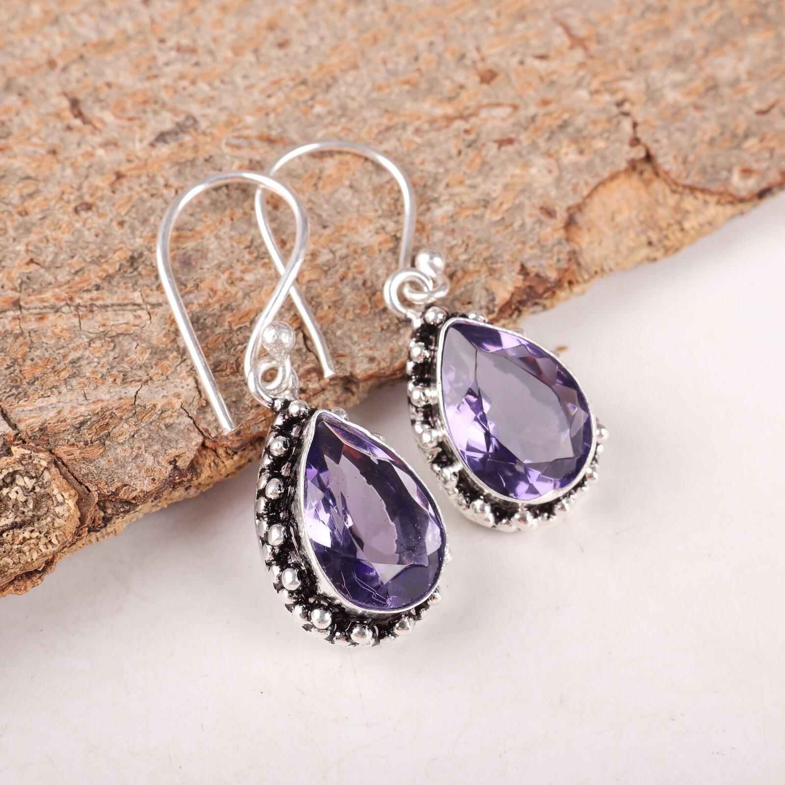 Natural Iolite Gemstone 925 Sterling Silver Jewelry Partywear Earrings1.41 Gift EE-97-5
Natural Iolite Gemstone 925 Sterling Silver Jewelry Partywear Earrings1.41 Gift EE-97-5