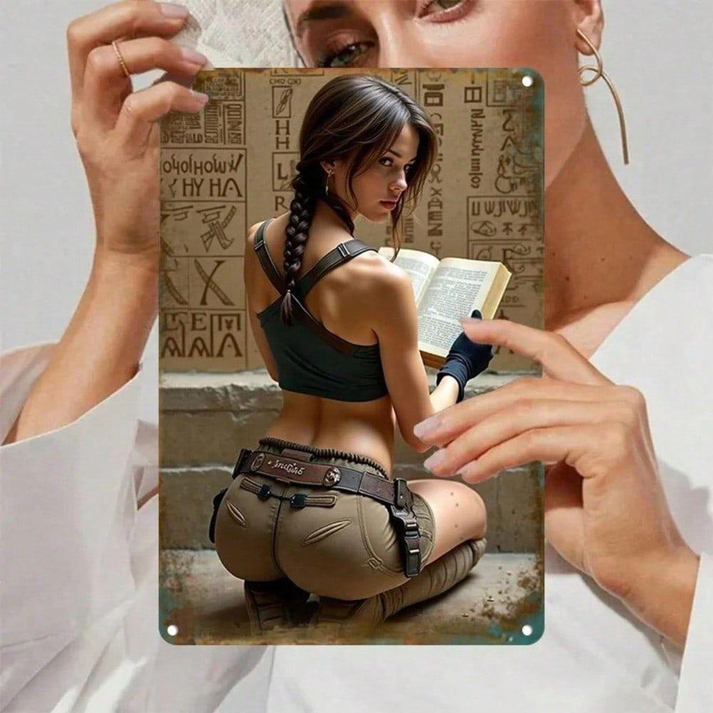 Vintage 2D Adventure Book Lady Metal Poster Wall Art 8x12 Inch Home Decor
Vintage 2D Adventure Book Lady Metal Poster Wall Art 8x12 Inch Home Decor