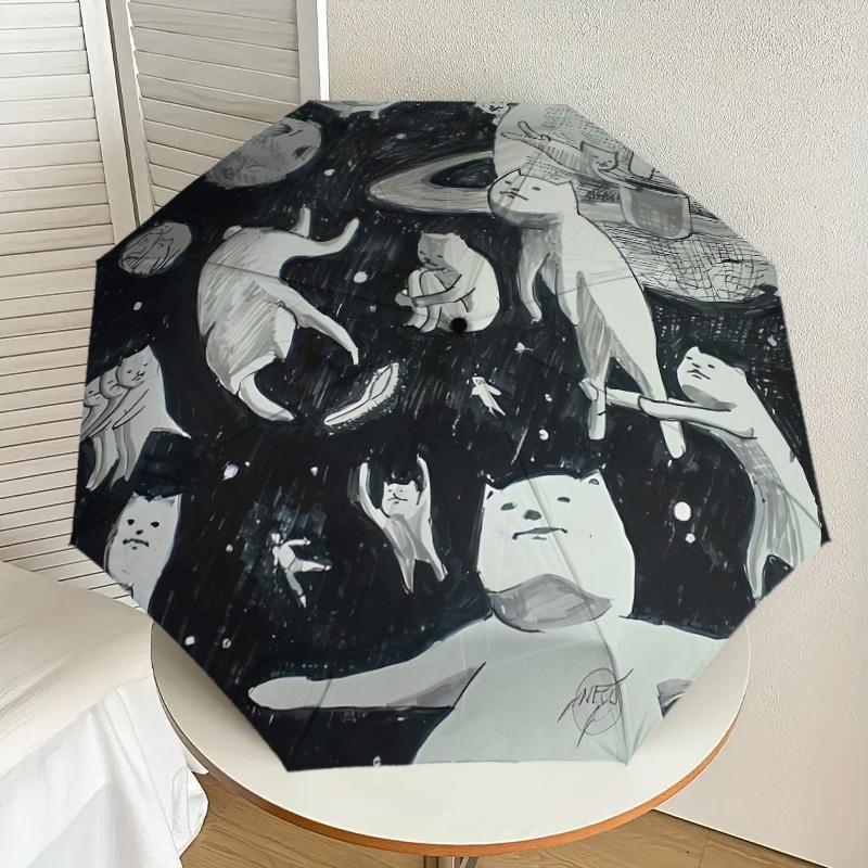 1pc Whimsical Moonlit Creatures Umbrella with Plastic Handle,Suitable for All Seasons Home Travel Outdoor UmbrellaDD206
1pc Whimsical Moonlit Creatures Umbrella with Plastic Handle,Suitable for All Seasons Home Travel Outdoor UmbrellaDD206