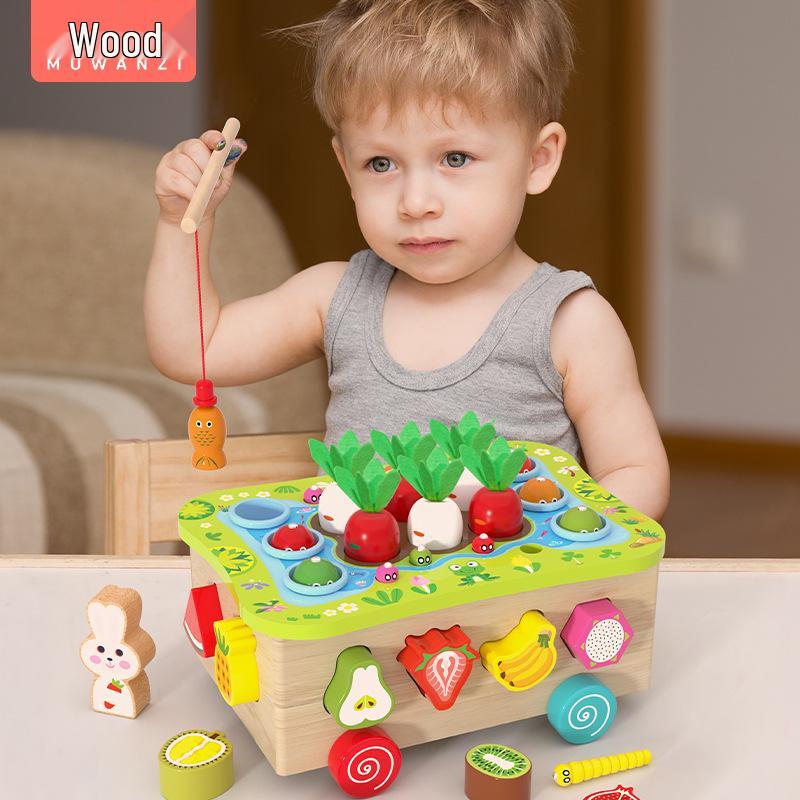 Kids Wooden Geometric Shape Puzzle & Educational Toy Car with Orchard Picking, Carrot Pulling, and Fishing Game
Kids Wooden Geometric Shape Puzzle & Educational Toy Car with Orchard Picking, Carrot Pulling, and Fishing Game