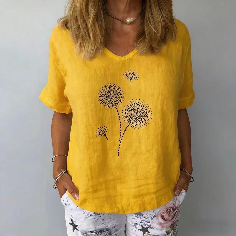 European Style Short Sleeve Cotton Loose Fit Casual Print XXXL жовтий
European Style Short Sleeve Cotton Loose Fit Casual Print XXXL жовтий