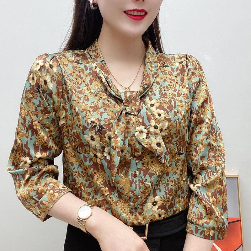 Весна Осень Стильная Блузка с Рукавом Три Четверти Женская Одежда Винтажный Цветочный Принт Повседневная Универсальная Блузка с Воротником-Шарфом и Бантом XXXL дубильная кора
Весна Осень Стильная Блузка с Рукавом Три Четверти Женская Одежда Винтажный Цветочный Принт Повседневная Универсальная Блузка с Воротником-Шарфом и Бантом XXXL дубильная кора