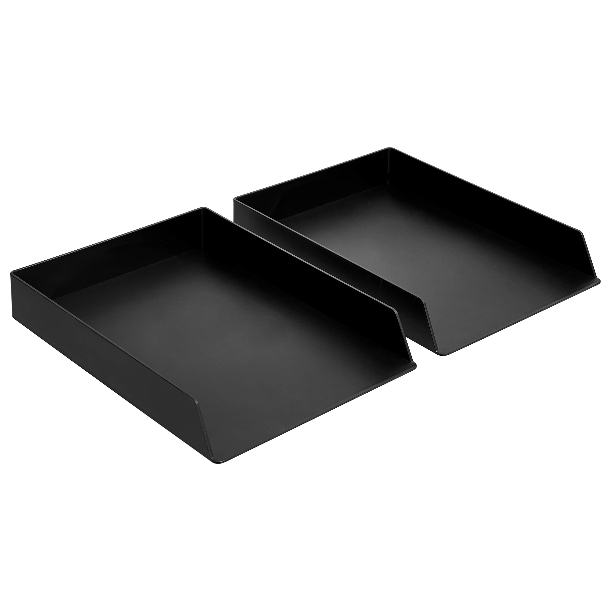Amazon Basics Rectangular Letter Trays, Document Trays, Plastic Organizers, Black, Set of 2, 9.2 L x 2.2 W x 13.2 H
Amazon Basics Rectangular Letter Trays, Document Trays, Plastic Organizers, Black, Set of 2, 9.2 L x 2.2 W x 13.2 H