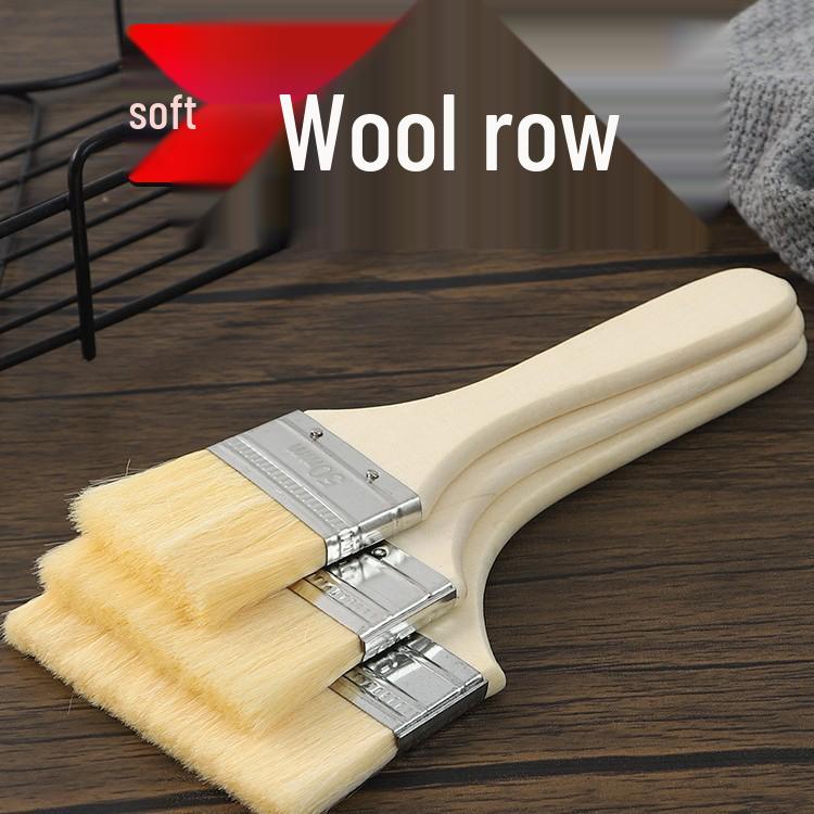 Thickened Soft Bristle Wool Brush for Paint, Coating, and Food-Grade Barbecue Use - No Shedding.
Thickened Soft Bristle Wool Brush for Paint, Coating, and Food-Grade Barbecue Use - No Shedding.