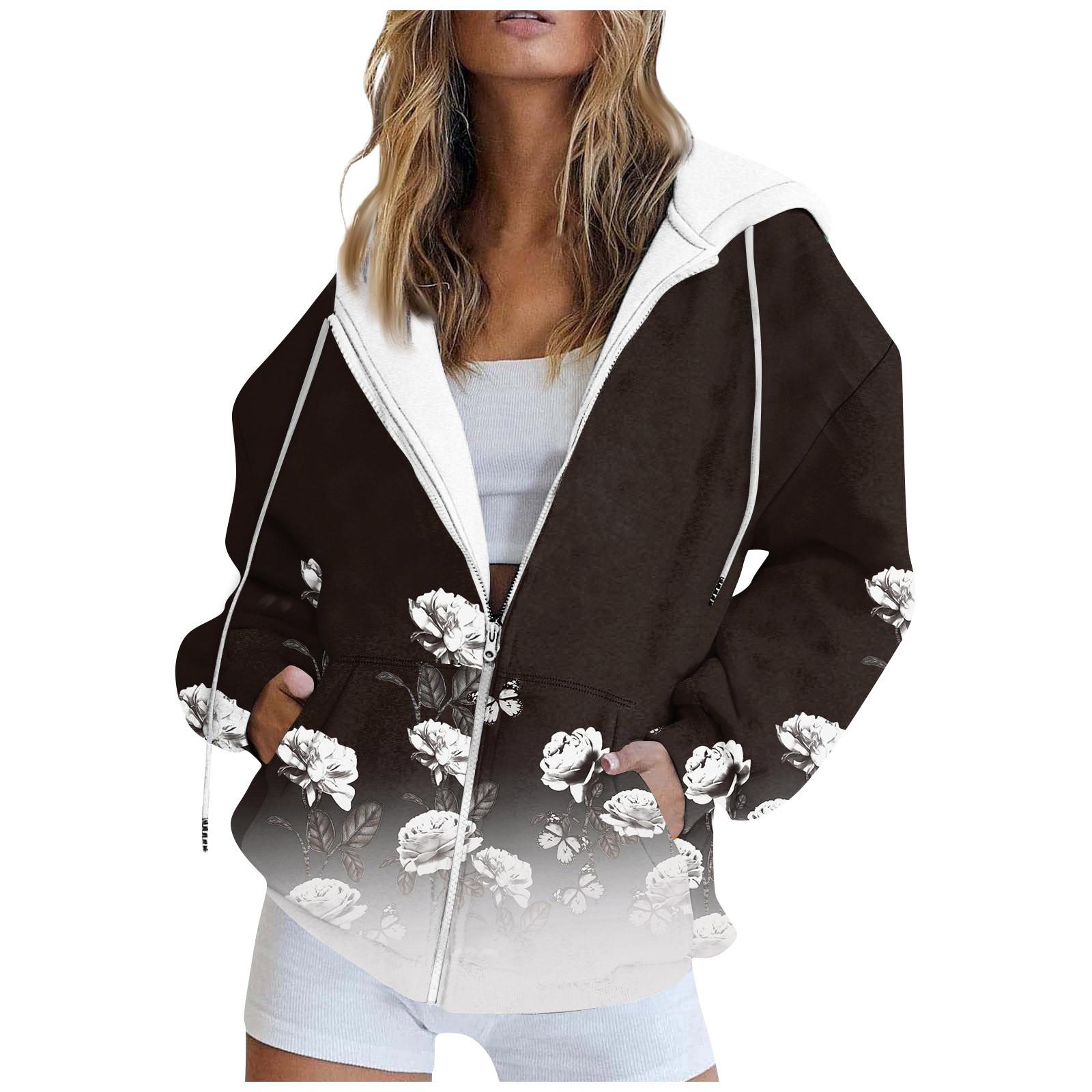 Женская модная повседневная толстовка с принтом, осенне-зимняя куртка-кардиган с длинными рукавами и карманами, куртка с капюшоном на молнии, пальто M
Женская модная повседневная толстовка с принтом, осенне-зимняя куртка-кардиган с длинными рукавами и карманами, куртка с капюшоном на молнии, пальто M