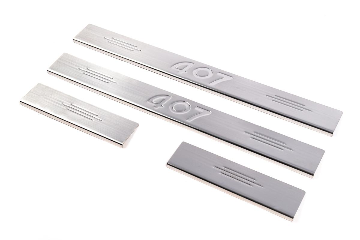 Накладки на пороги (Carmos V2, 4 шт, нерж) для Peugeot 407
Накладки на пороги (Carmos V2, 4 шт, нерж) для Peugeot 407