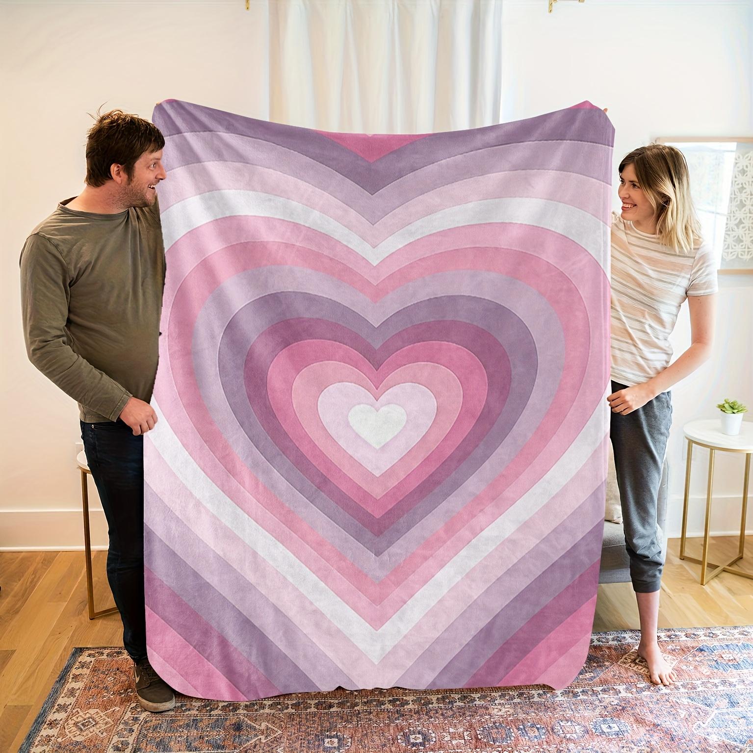Contemporary Heart Gradient Flannel Blanket - Soft Breathable Polyester, High-Definition Digital Print, All-Season Cozy 75x90cm
Contemporary Heart Gradient Flannel Blanket - Soft Breathable Polyester, High-Definition Digital Print, All-Season Cozy 75x90cm