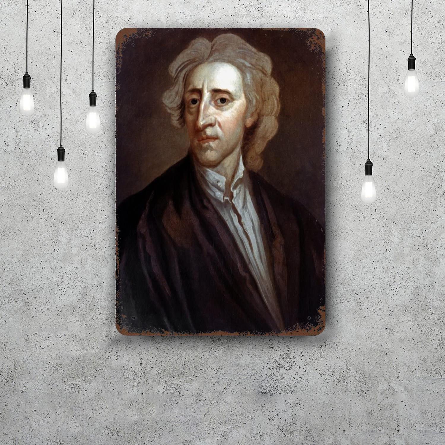 John Locke Retro Vintage Tin Sign Poster Decorative Plaque Metal Plate Wall Decor 20x30cm(7.8x11.8inch)
John Locke Retro Vintage Tin Sign Poster Decorative Plaque Metal Plate Wall Decor 20x30cm(7.8x11.8inch)