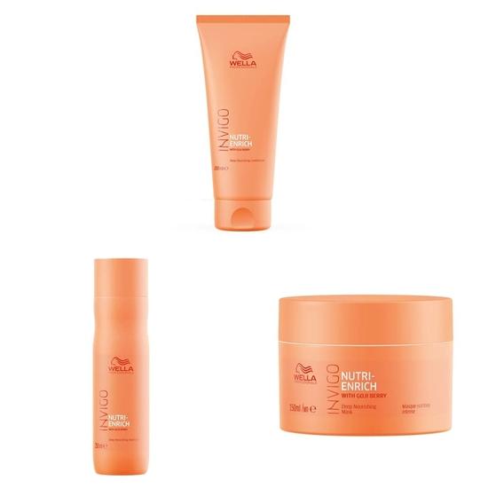 Кондиционер WELLA Professionals Invigo Nutri Enrich Deep Nourishing 200 мл, маска 150 мл и шампунь (Для сухих и поврежденных волос) 250 мл
Кондиционер WELLA Professionals Invigo Nutri Enrich Deep Nourishing 200 мл, маска 150 мл и шампунь (Для сухих и поврежденных волос) 250 мл