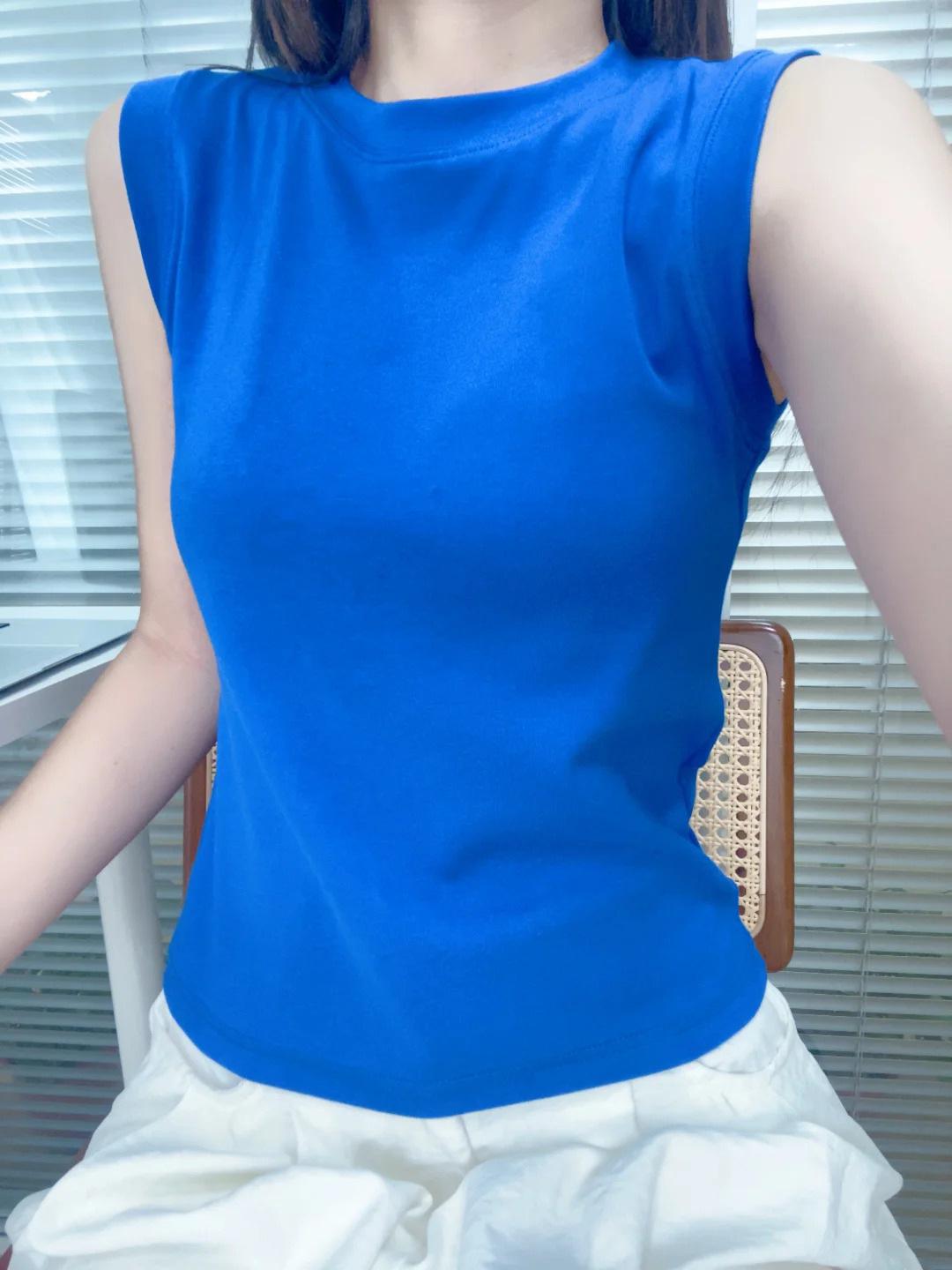 Commuter style, daily I-shaped suspender vest, women s outer wear, breast-covering bottoming shirt, spring and summer new vest, inner top XL синій
Commuter style, daily I-shaped suspender vest, women s outer wear, breast-covering bottoming shirt, spring and summer new vest, inner top XL синій