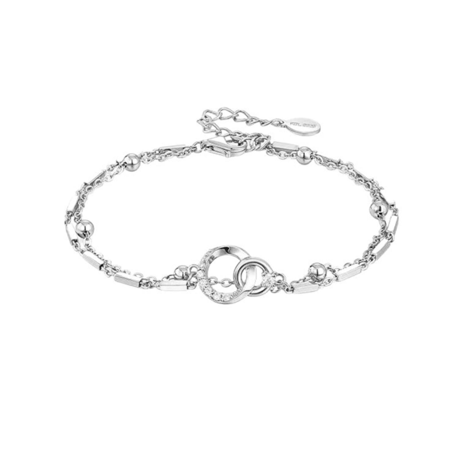 Delicate Women s Bracelet with Interlocking Circle Design Adjustable Length Chain Link Jewelry for Everyday Wear and Special Occasions One Size белый
Delicate Women s Bracelet with Interlocking Circle Design Adjustable Length Chain Link Jewelry for Everyday Wear and Special Occasions One Size белый