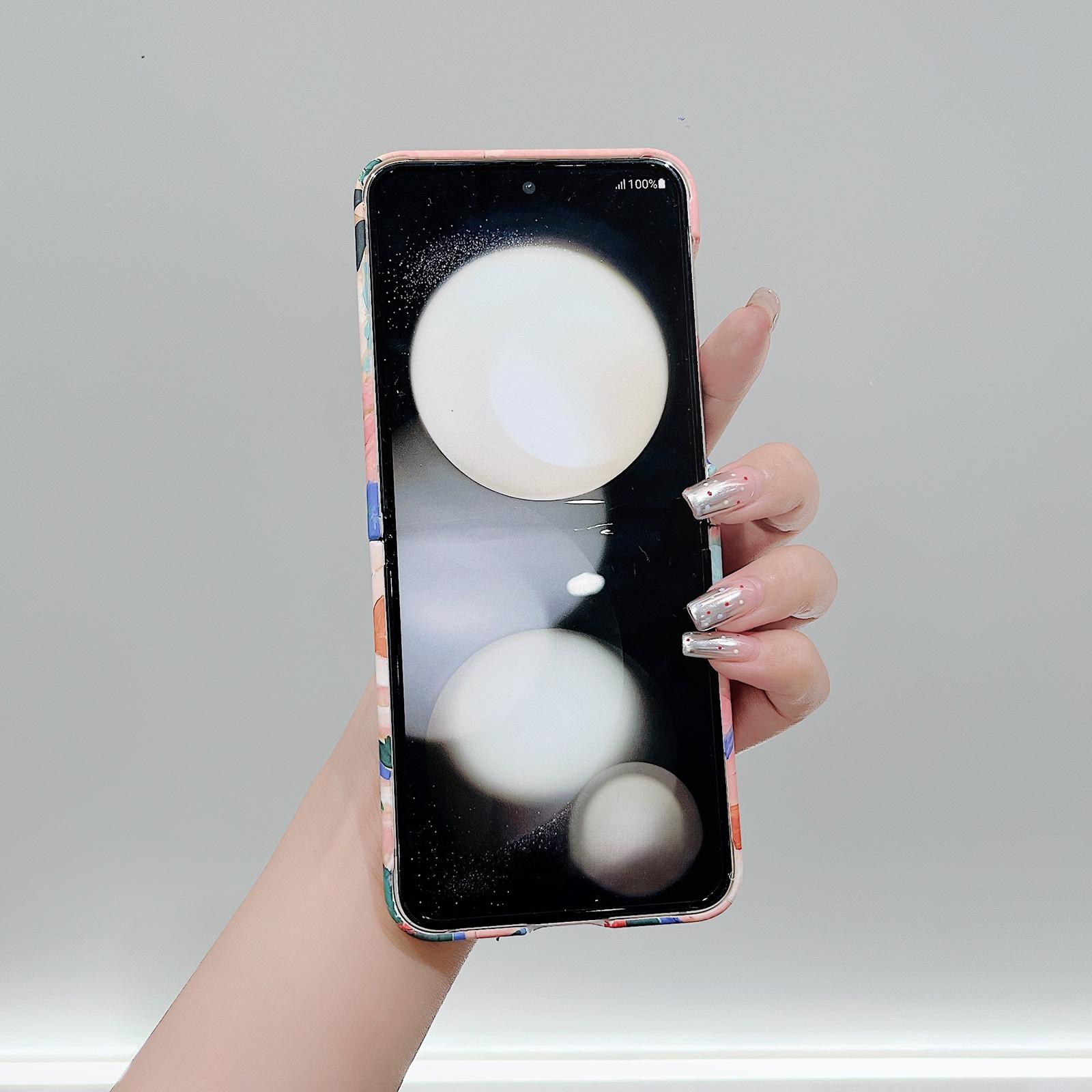 For Samsung Galaxy Z Flip5 5G PC Shell Watercolor Oil-Painted Flowers Pattern Water Transfer Printing Phone Cover A
For Samsung Galaxy Z Flip5 5G PC Shell Watercolor Oil-Painted Flowers Pattern Water Transfer Printing Phone Cover A