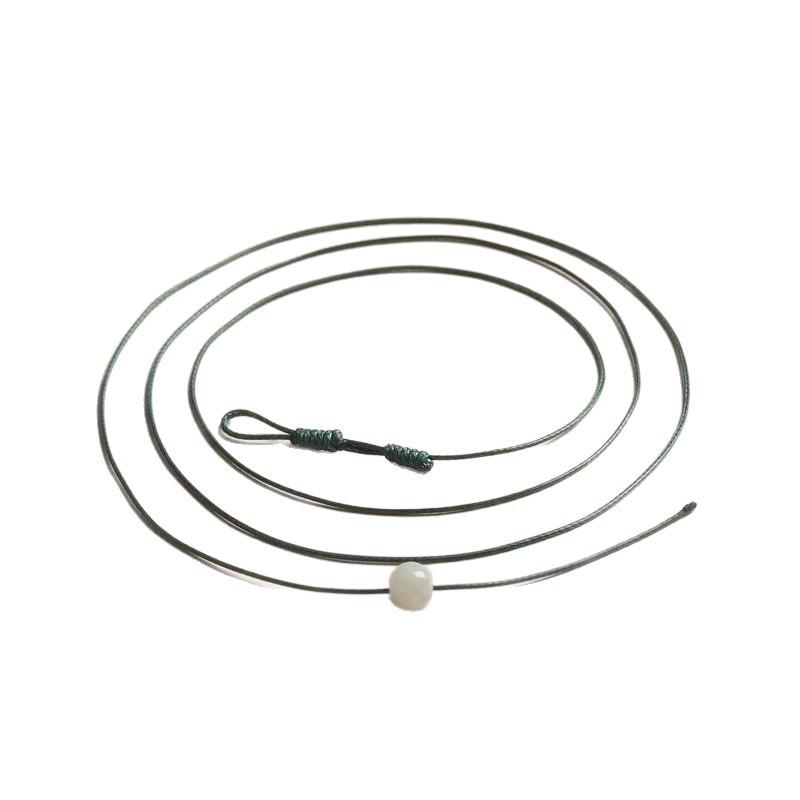 Waxed Leather Jade Pendant Necklace String for Lucky Beads Elegant Black - 0.5mm
Waxed Leather Jade Pendant Necklace String for Lucky Beads Elegant Black - 0.5mm