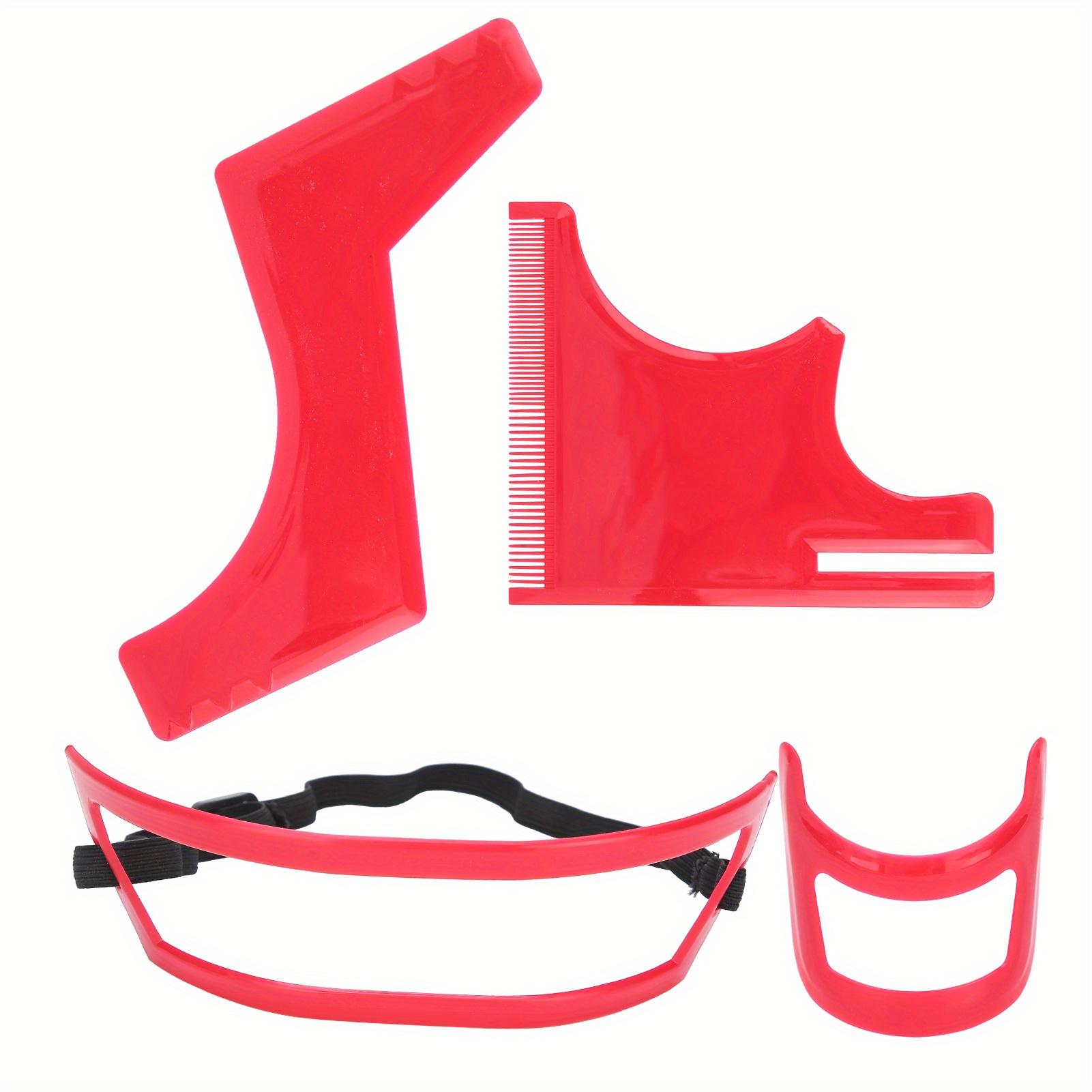 Набор для формирования бороды - набор шаблонов для линии роста волос из красного пластика для ухода за мужской бородой и точного моделирования 4Pcs
Набор для формирования бороды - набор шаблонов для линии роста волос из красного пластика для ухода за мужской бородой и точного моделирования 4Pcs