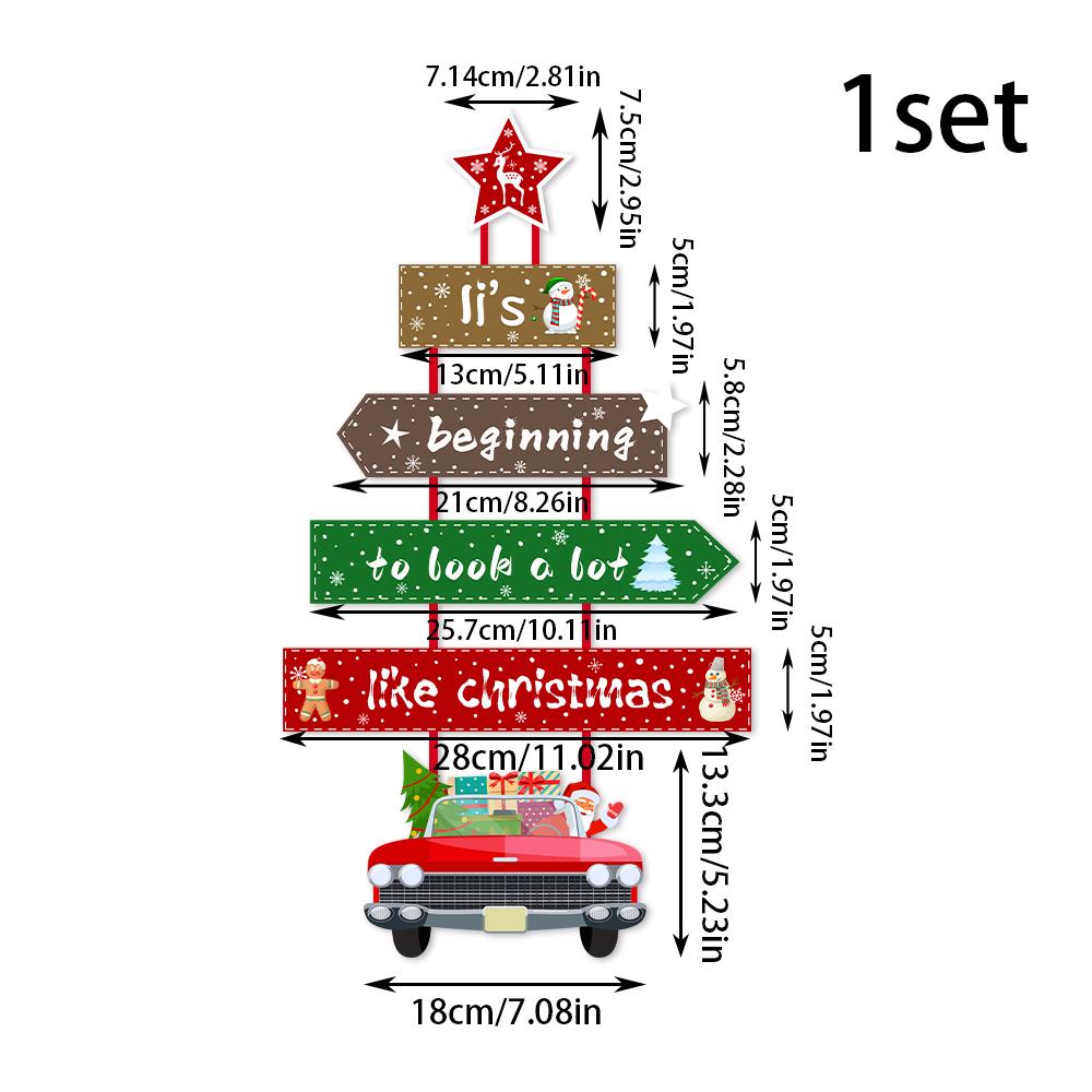1pc Festive Christmas Door Hanging Decoration xmas tree shape car Design Merry Christmas Sign paper Pendan for Front Porch decor
1pc Festive Christmas Door Hanging Decoration xmas tree shape car Design Merry Christmas Sign paper Pendan for Front Porch decor