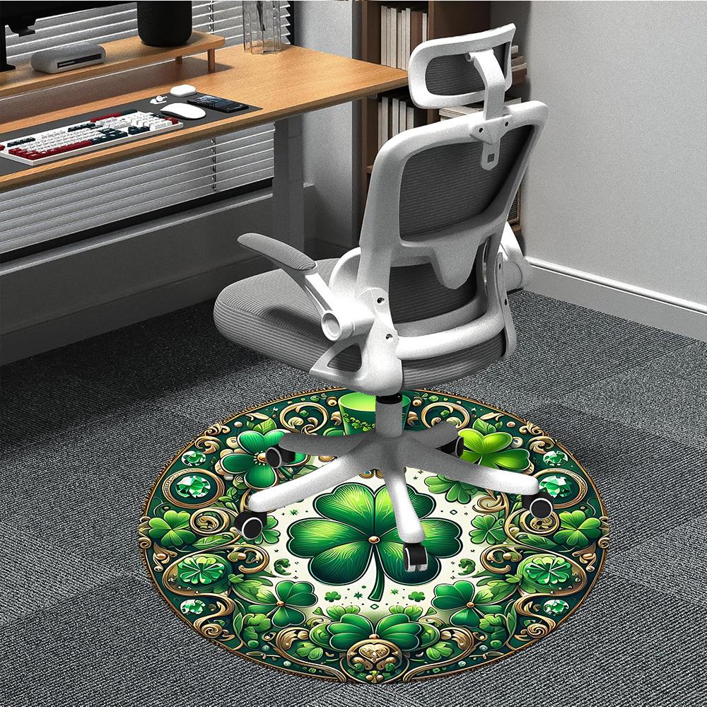 1pc Shamrock Ornament Chair Carpet for Office, Soft Comfortable Mat For Office, Living Room, Bedroom, Machine Washable Carpet yy251112111 80cm by 80cm
1pc Shamrock Ornament Chair Carpet for Office, Soft Comfortable Mat For Office, Living Room, Bedroom, Machine Washable Carpet yy251112111 80cm by 80cm