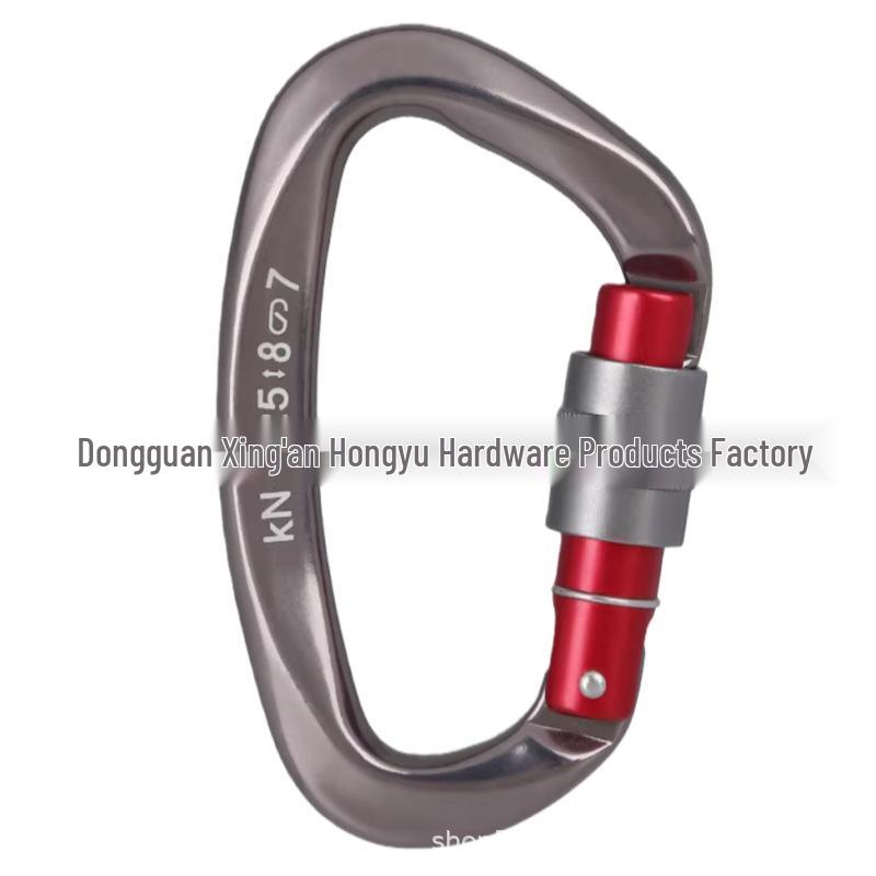 Outdoor D-Shaped Aviation Aluminum Carabiner for Climbing, Camping, Hammocks, and Backpacks
Outdoor D-Shaped Aviation Aluminum Carabiner for Climbing, Camping, Hammocks, and Backpacks