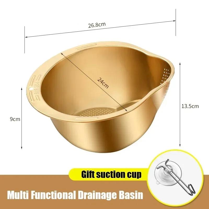 Rice Washer Strainer Bowl Rice Washing Bowl Rice Sieve Colander Fruit And Vegetable Strainer Stainless Steel 304 Kitchen Tools j
Rice Washer Strainer Bowl Rice Washing Bowl Rice Sieve Colander Fruit And Vegetable Strainer Stainless Steel 304 Kitchen Tools j