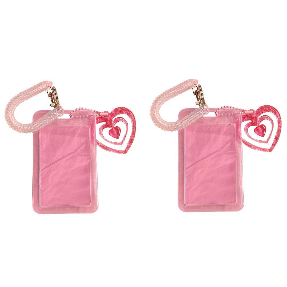 2Pcs/set Easy to Use Spring Rope Card Case Elegant Heart Photocard Hold ID Card Vertical
2Pcs/set Easy to Use Spring Rope Card Case Elegant Heart Photocard Hold ID Card Vertical
