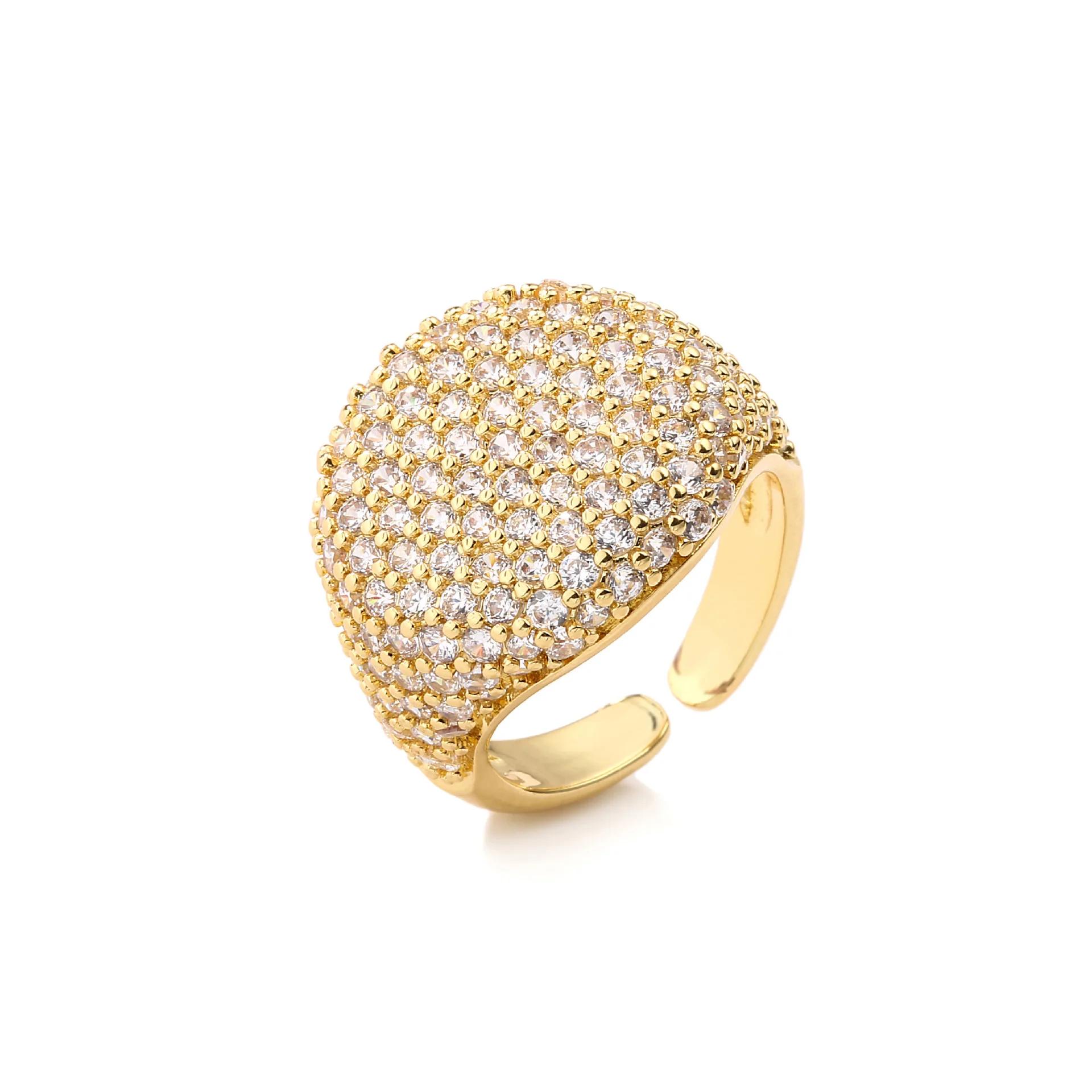 Luxury Full Zircon Shiny Stainless Steel Wide Opening Rings for Women Charm Gold Color Crystal Finger Jewelry Wedding Gift
Luxury Full Zircon Shiny Stainless Steel Wide Opening Rings for Women Charm Gold Color Crystal Finger Jewelry Wedding Gift