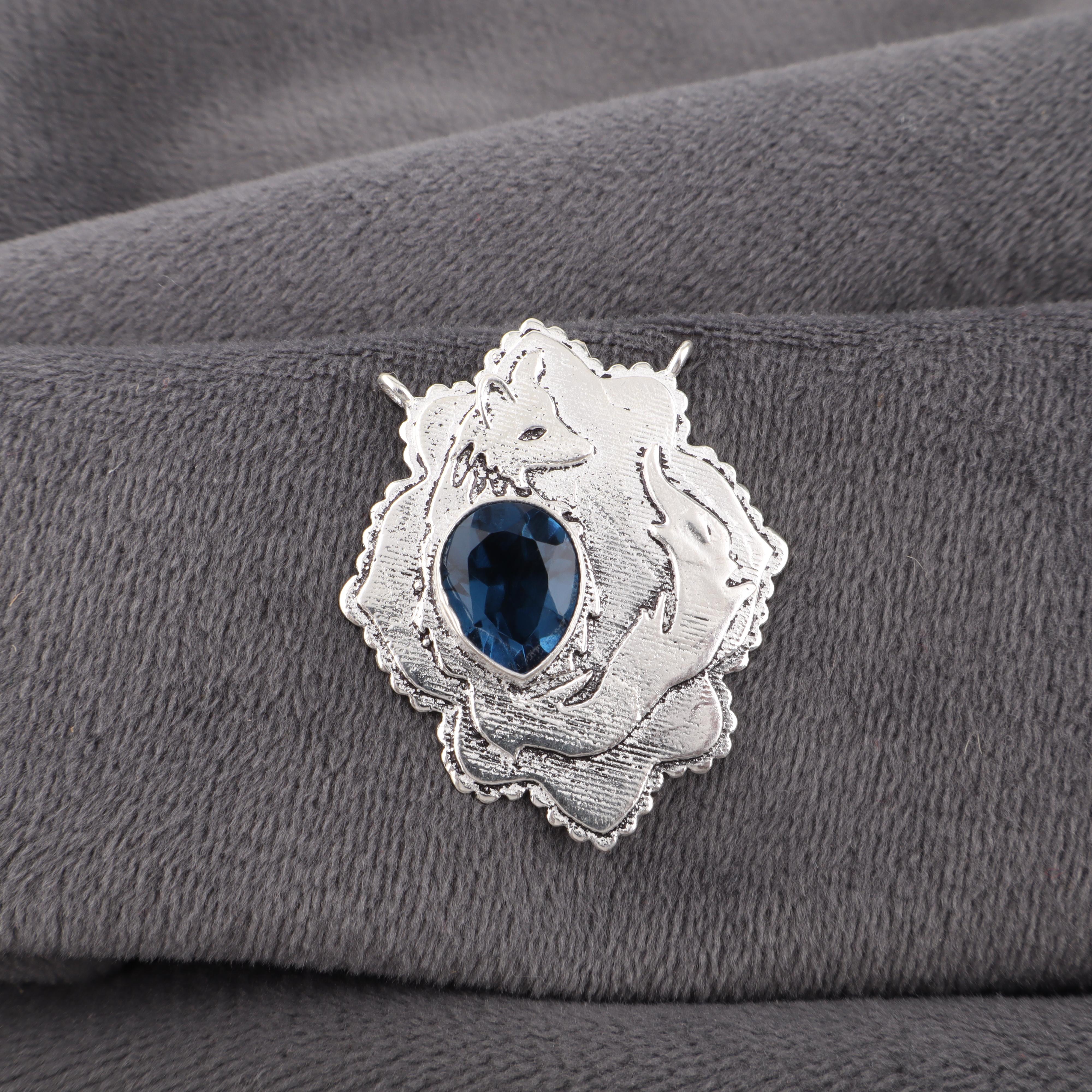 London Blue Topaz Gemstone Jewelry, 925 Solid Sterling Silver Pendant, Handmade Bohemian Pendant For Gift 1.29 Inches синій
London Blue Topaz Gemstone Jewelry, 925 Solid Sterling Silver Pendant, Handmade Bohemian Pendant For Gift 1.29 Inches синій