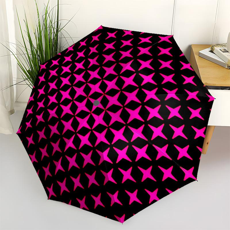 1pc Pink Stars Pattern Automatic Folding Umbrella - Portable Collapsible Design, 8-Rib Iron Frame, Durable Fabric yy251125053
1pc Pink Stars Pattern Automatic Folding Umbrella - Portable Collapsible Design, 8-Rib Iron Frame, Durable Fabric yy251125053