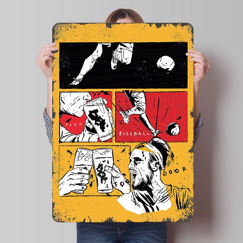 Fussball Beer Comics Printed Poster Customized Wall Art Retro Vintage Metal Tin Signs for Modern Home Decoration Luxury Man Cave 7.9x11.8In(20x30cm)
Fussball Beer Comics Printed Poster Customized Wall Art Retro Vintage Metal Tin Signs for Modern Home Decoration Luxury Man Cave 7.9x11.8In(20x30cm)