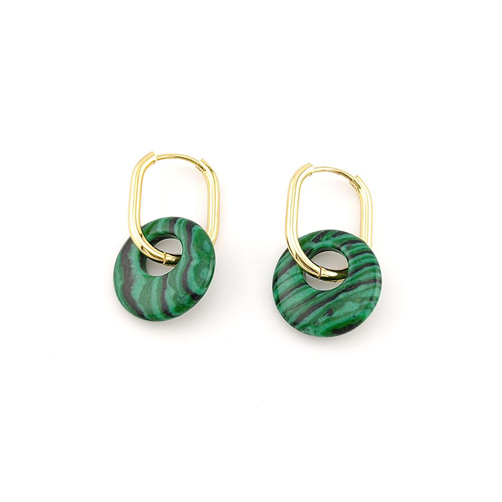 HUIDANG Natural Stone Earrings Pendientes Woman Stainless Steel U Hoop Earring Ring Earrings With Stones New зелений
HUIDANG Natural Stone Earrings Pendientes Woman Stainless Steel U Hoop Earring Ring Earrings With Stones New зелений