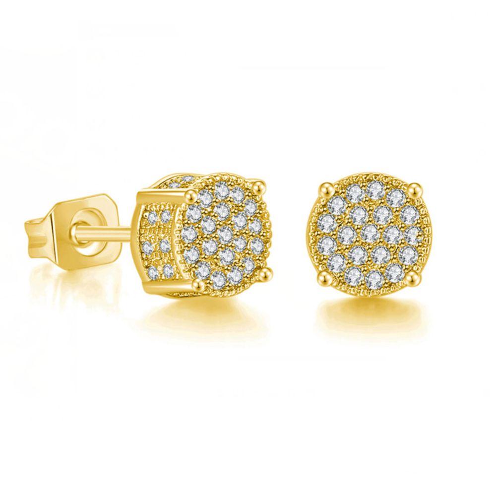 Men Trend Hip Hop Piercing Ear Accessories Gold Plated Gold Silver Zircon Earrings Diamond Ear Studs Studs Earrings Blinking
Men Trend Hip Hop Piercing Ear Accessories Gold Plated Gold Silver Zircon Earrings Diamond Ear Studs Studs Earrings Blinking